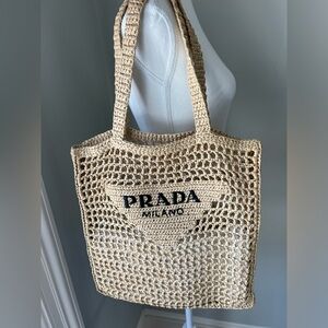 Prada Crochet Tote